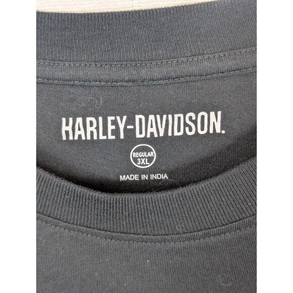 NWT Harley Davidson Skeleton Graphic Print T-Shirt Black Men's Size 3XL/XXXL - Picture 5 of 11